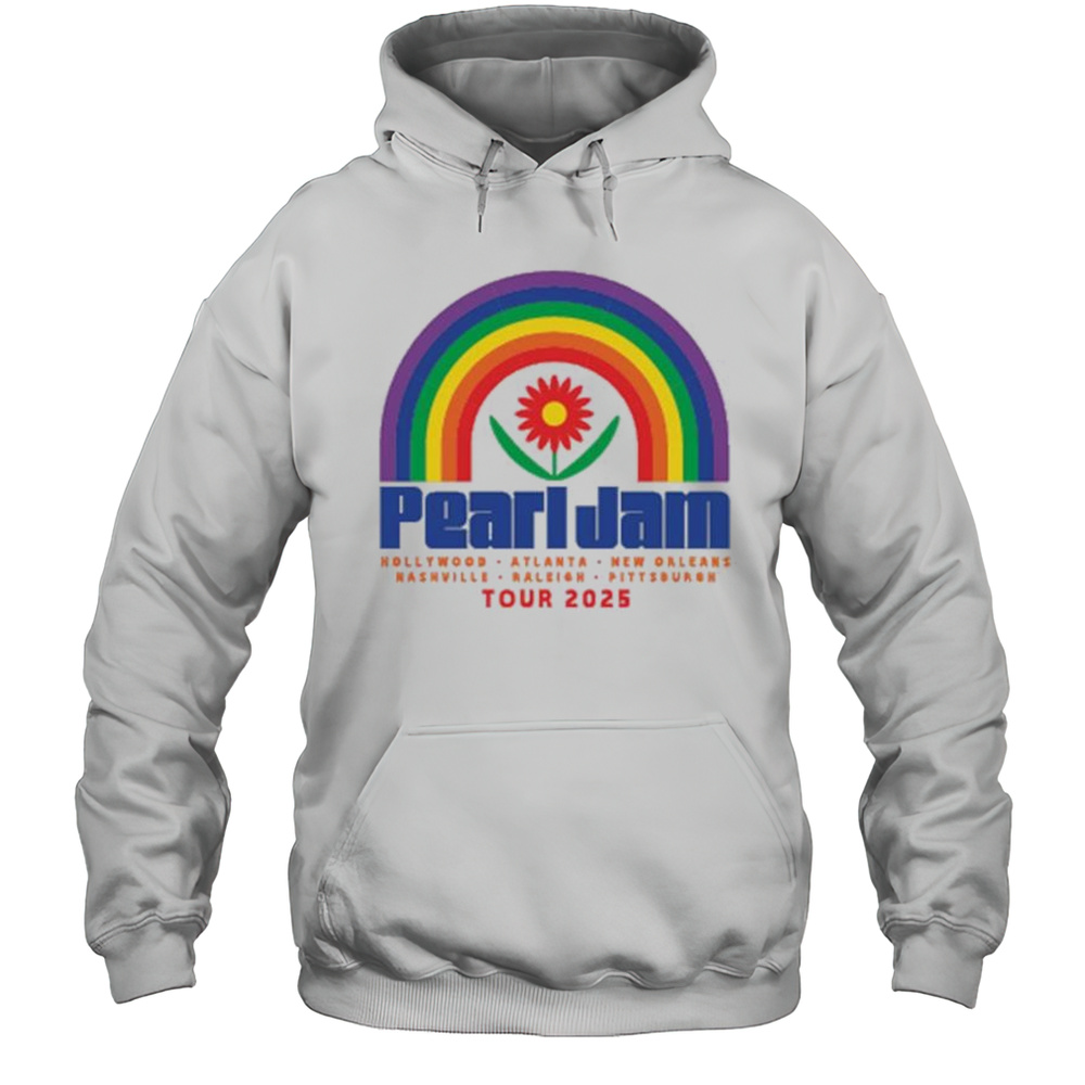 Pearl Jam Dark Matter Tour 2025 Rise  Shine Hollywood Atlanta New Orleans T-shirt Unisex Hoodie