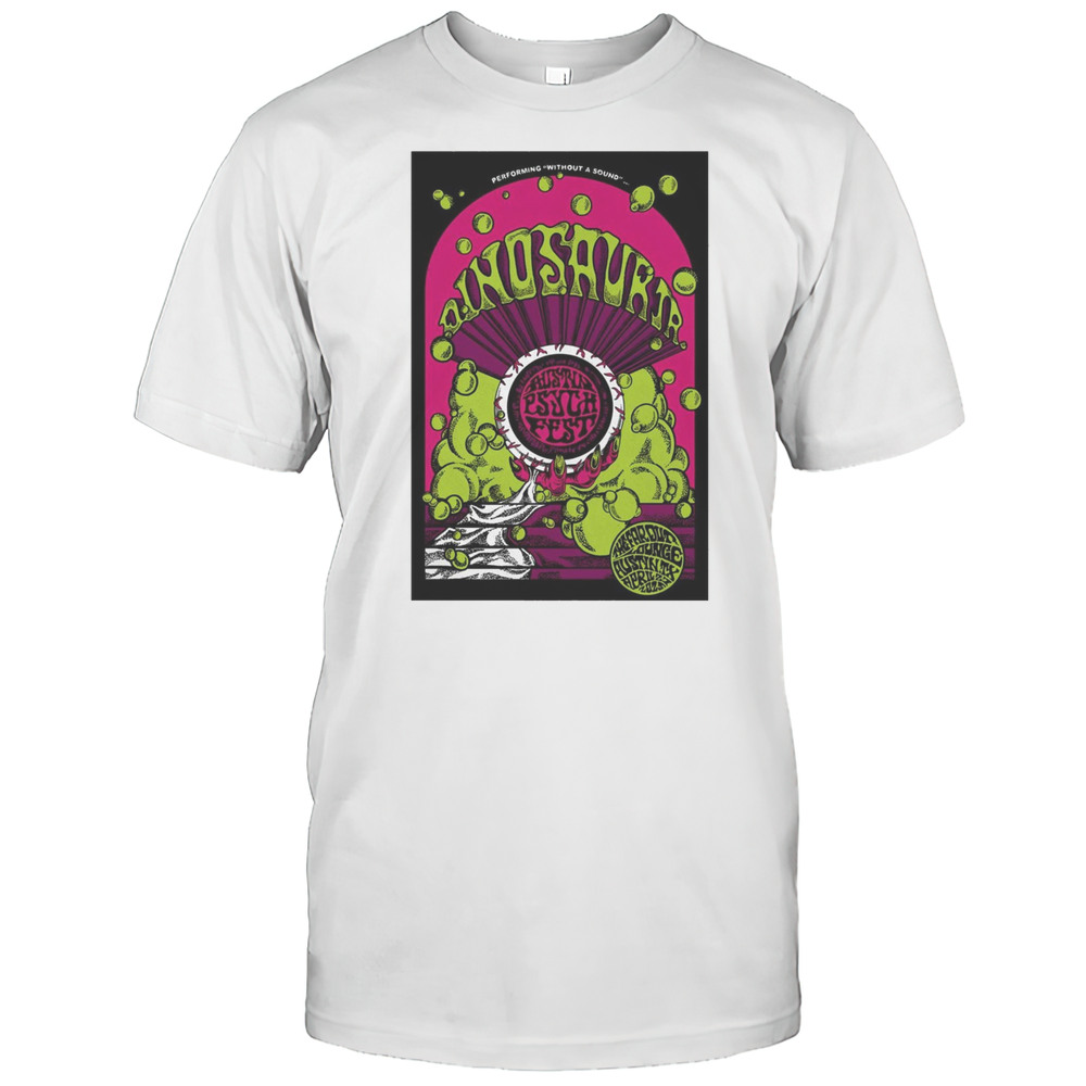 Performing Without A Sound Dinosaur Jr. April 27 2025 Texas Event T-shirt