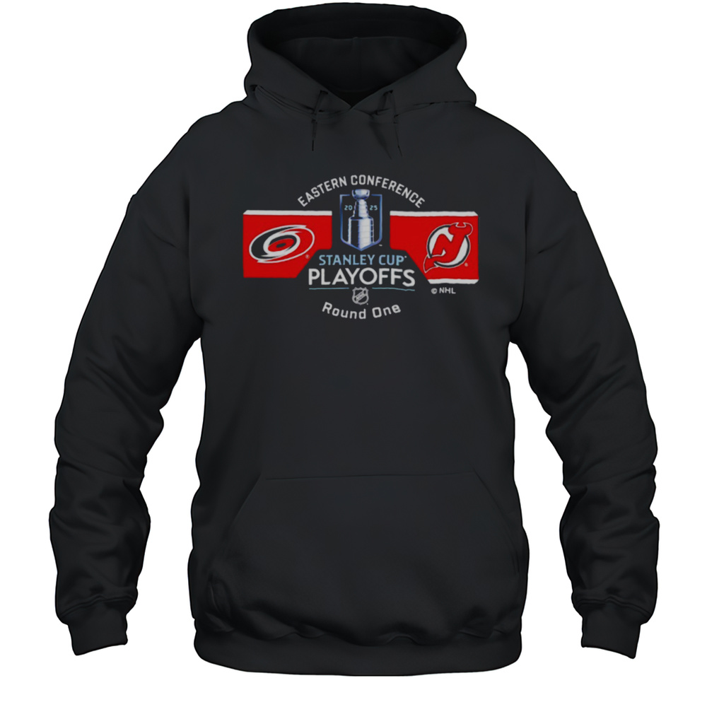 Carolina Hurricanes Vs New Jersey Devils 2025 Stanley Cup Playoffs Shirt Unisex Hoodie