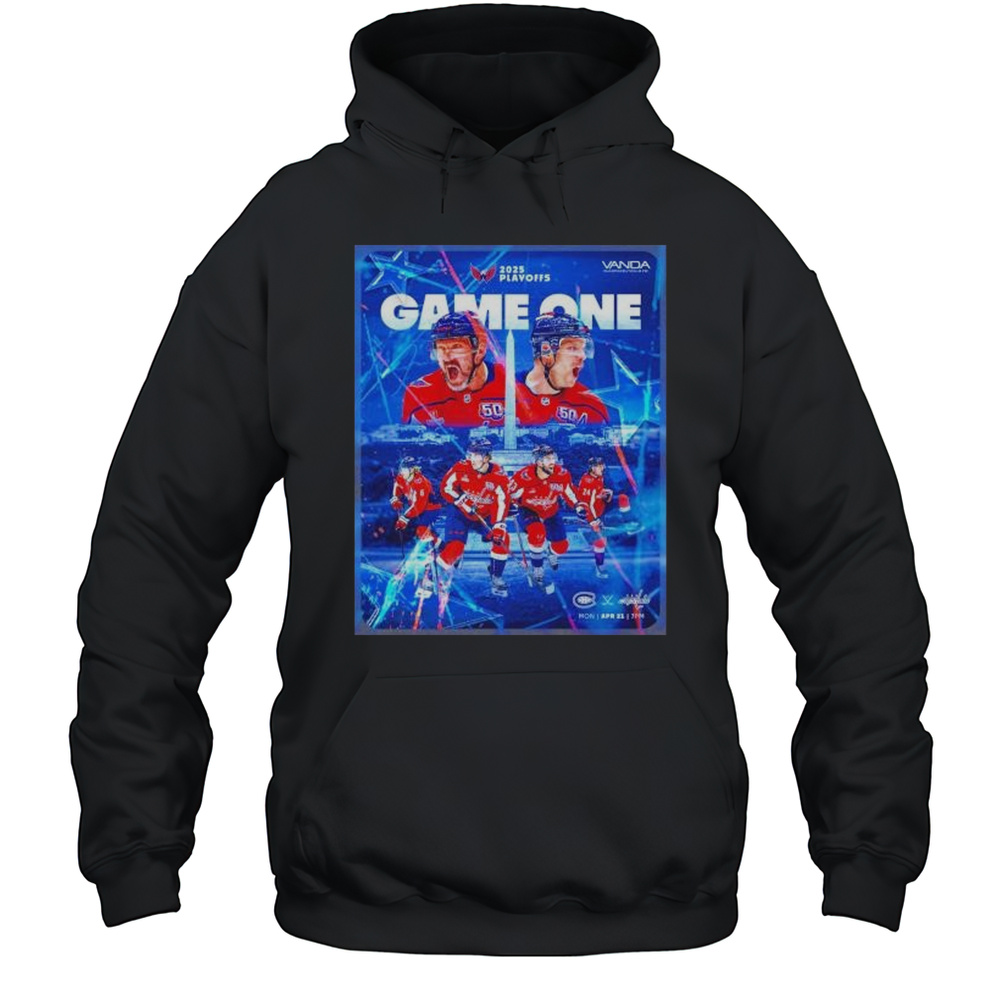 Game One Washington Capitals 2025 Stanley Cup Playoffs Player Team Shirt Unisex Hoodie