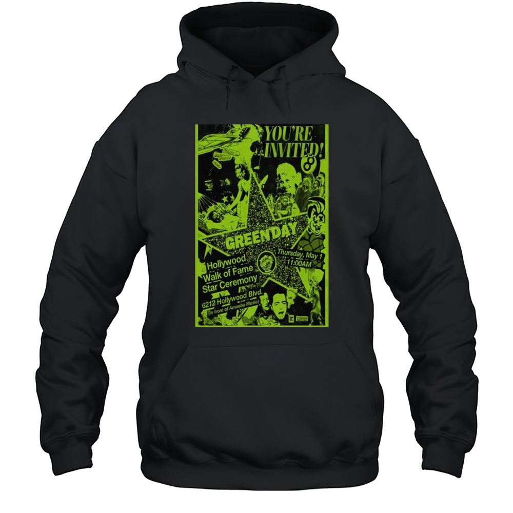 Green Day Hollywood Walk Of Fame Star Ceremony May 1 2025 T-shirt Unisex Hoodie