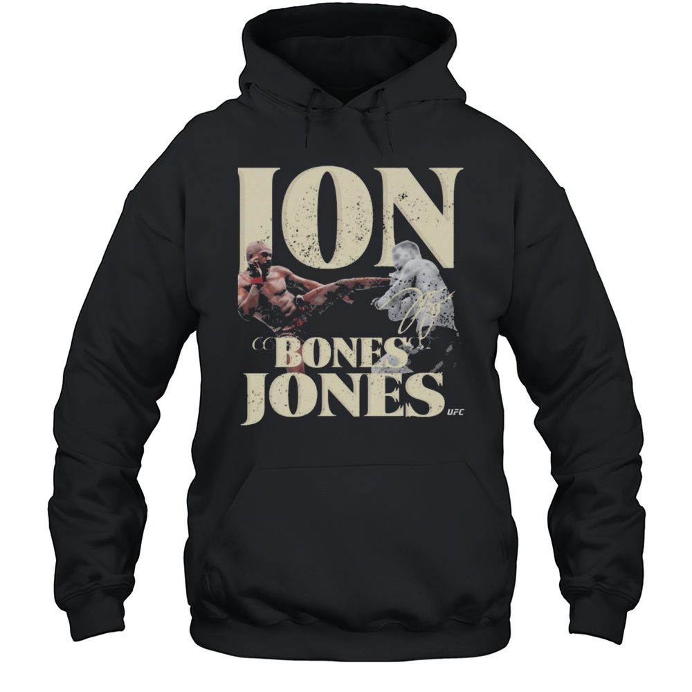 Jon Bones Jones High Kick Ufc Heavyweight Champion Signature T-shirt Unisex Hoodie