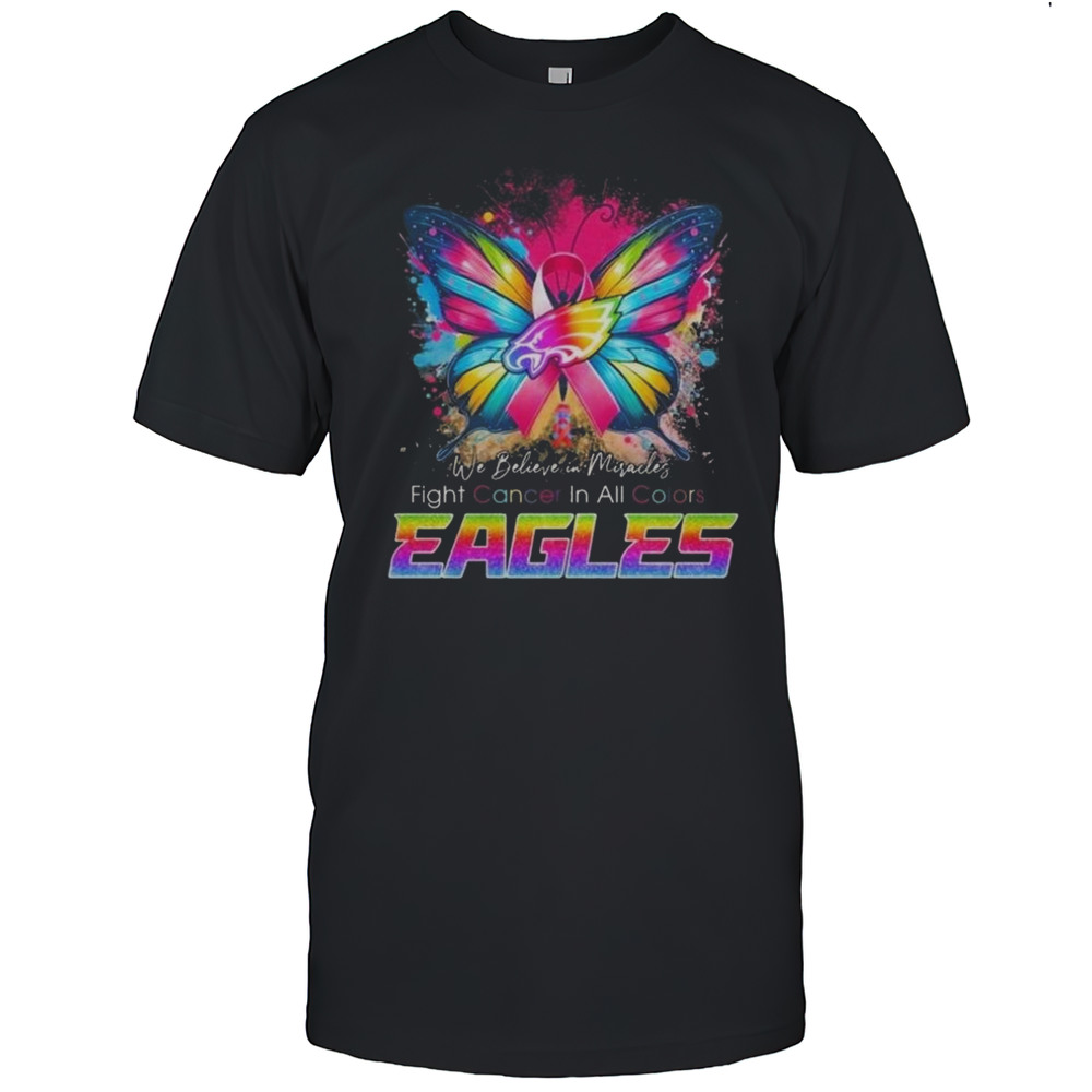 Philadelphia Eagles Fight Cancer In All Color 2025 Shirt