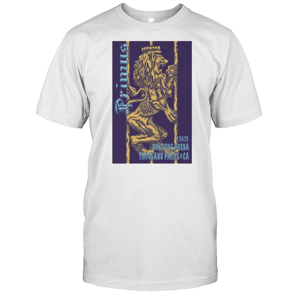 Poster Primus Acrisure Arena Palm Desert CA Apr 24 2025 Concert T-shirt