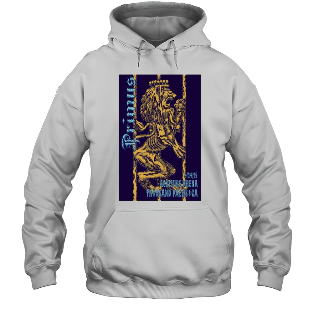 Poster Primus Acrisure Arena Palm Desert CA Apr 24 2025 Concert T-shirt Unisex Hoodie