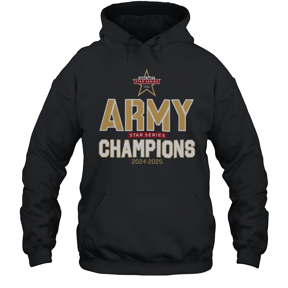 Army Black Knights 2025 Star Series Champions T Shirt Unisex Hoodie