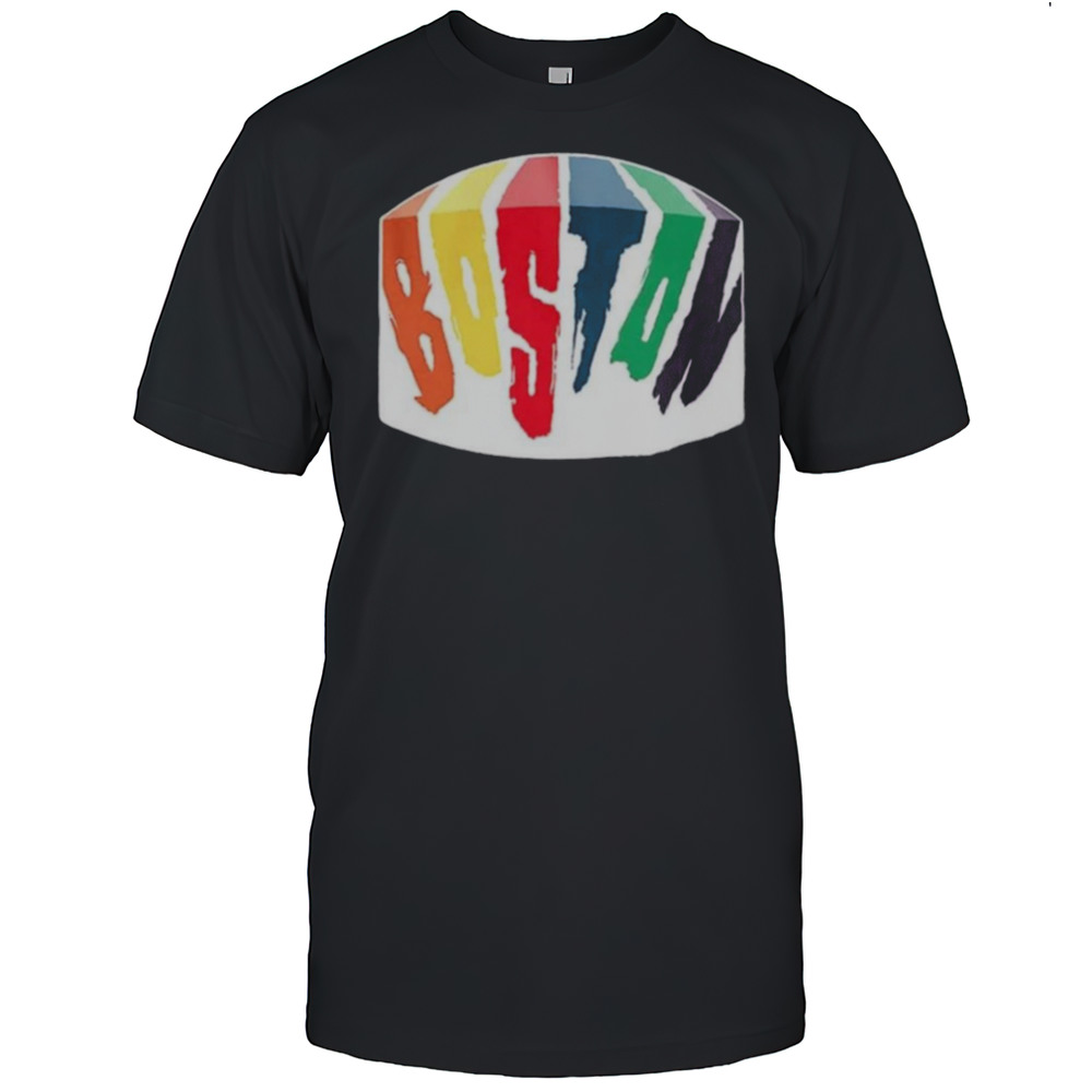 Boston Rainbow Paint Colorful Shirt
