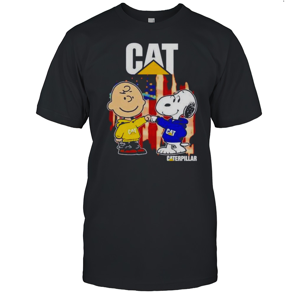 Caterpillar Charlie Brown And Snoopy Shirt