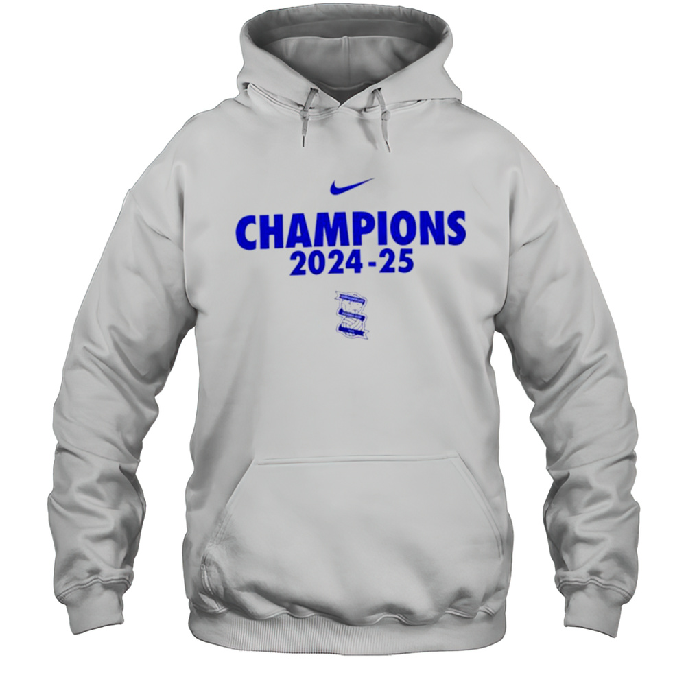 Champions 2024 25 Birmingham City FC Swoosh Logo Shirt Unisex Hoodie