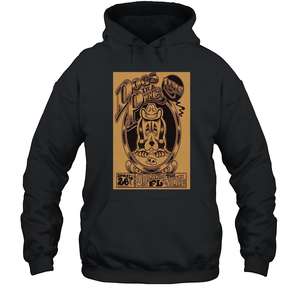 Dogs In A Pile The Social Orlando FL Apr 26 2025 Concert T-shirt Unisex Hoodie