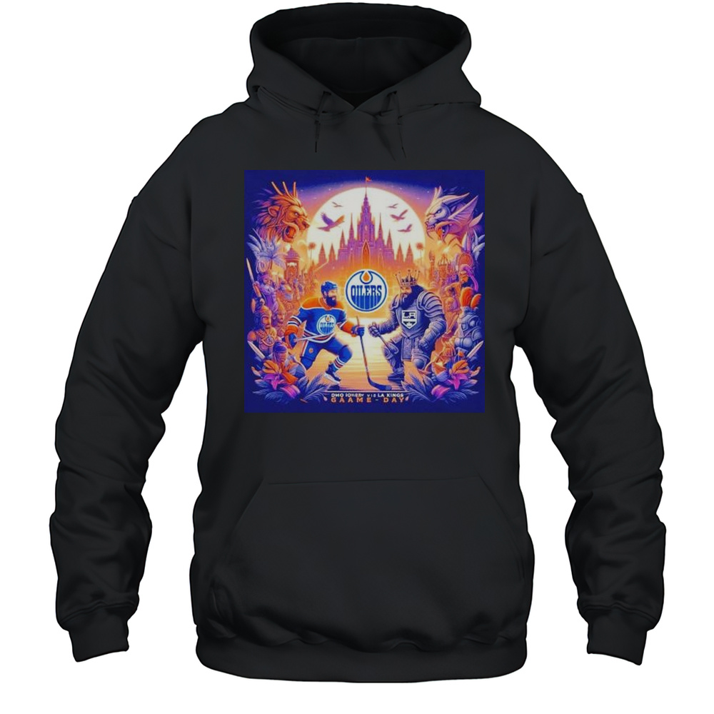 Edmonton Oilers Vs Los Angeles Kings Game Day Shirt Unisex Hoodie