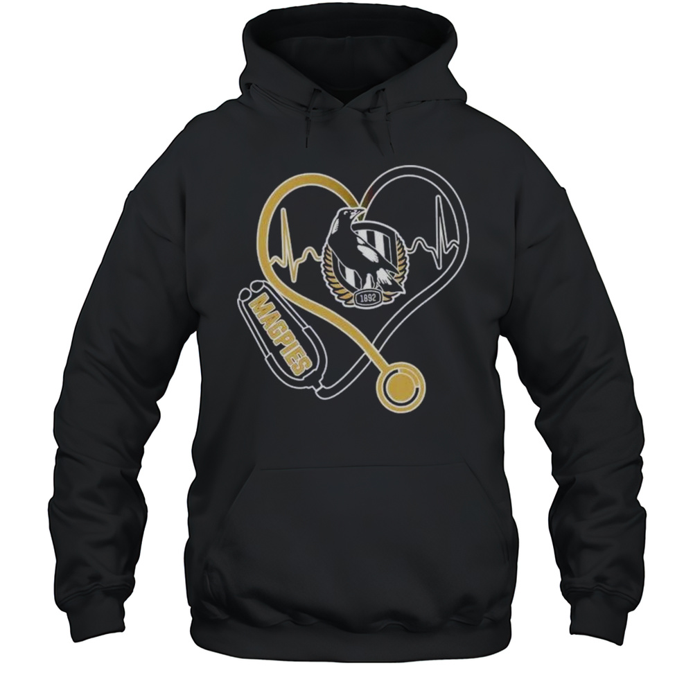 FCB Magpies Heart Stethoscope Shirt Unisex Hoodie