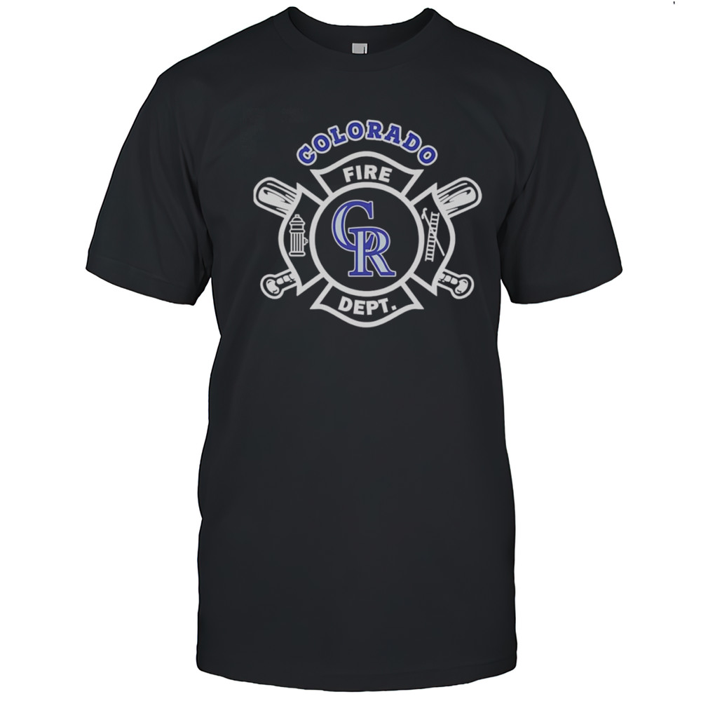 Fire Dept Colorado Rockies Baseball Shirt