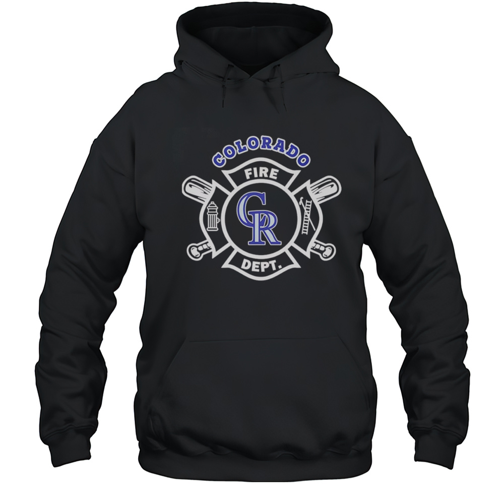 Fire Dept Colorado Rockies Baseball Shirt Unisex Hoodie