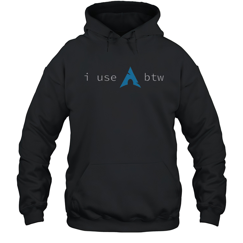 I Use Arch Btw Meme T-Shirt Unisex Hoodie