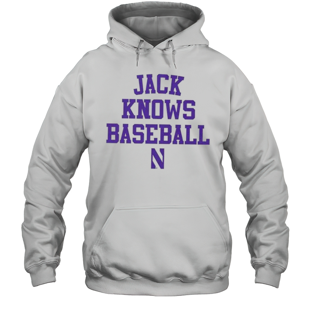 Jack Lausch Knows Baseball Northwestern Wildcats Shirt Unisex Hoodie