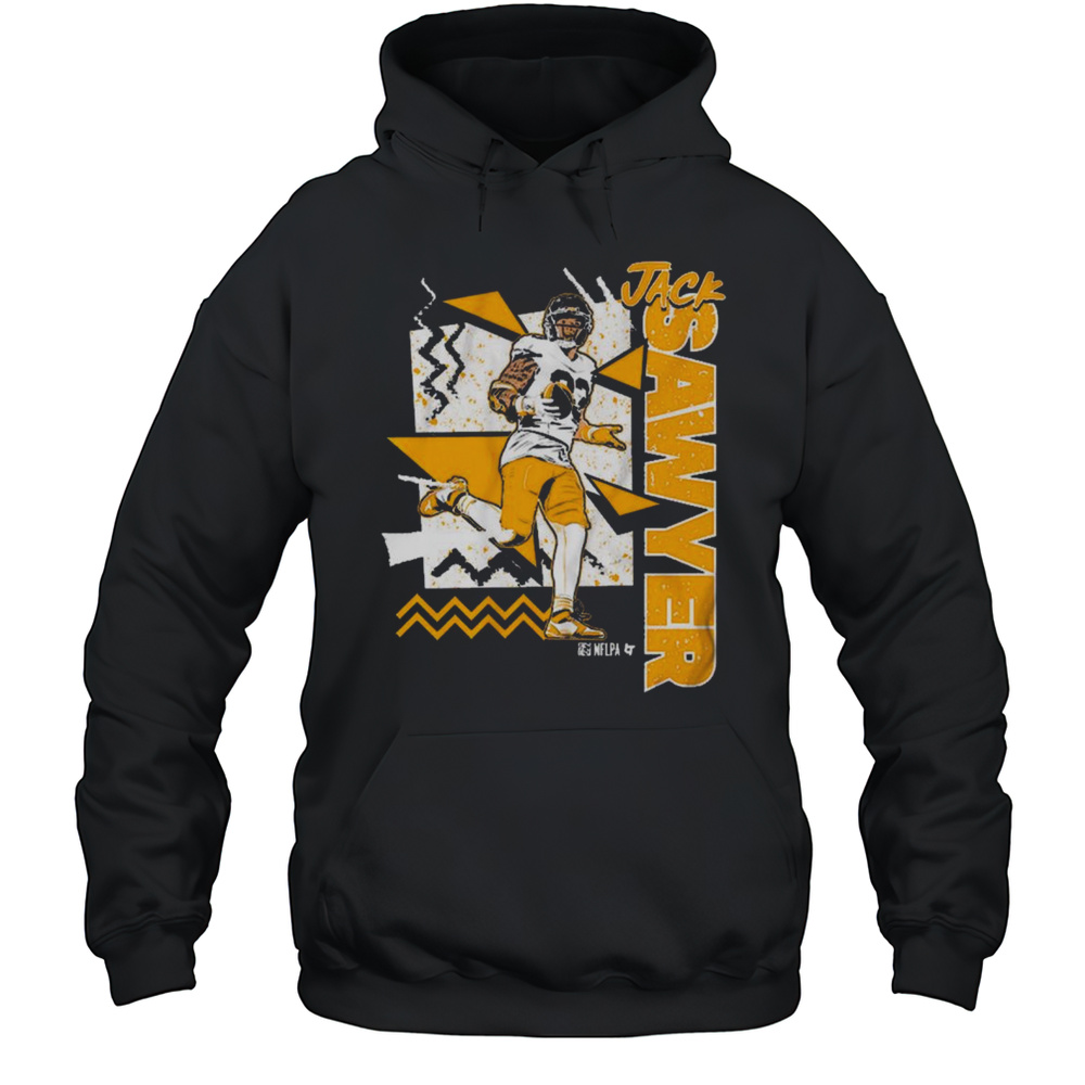 Jack Sawyer Pittsburgh Steelers 90s Style NFL Draft 2025 Vintage T-shirt Unisex Hoodie