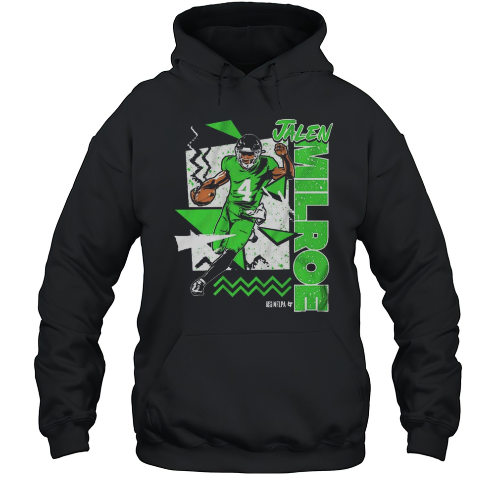 Jalen Milroe Seattle Seahawks 90s Style NFL Draft 2025 Vintage T-shirt Unisex Hoodie