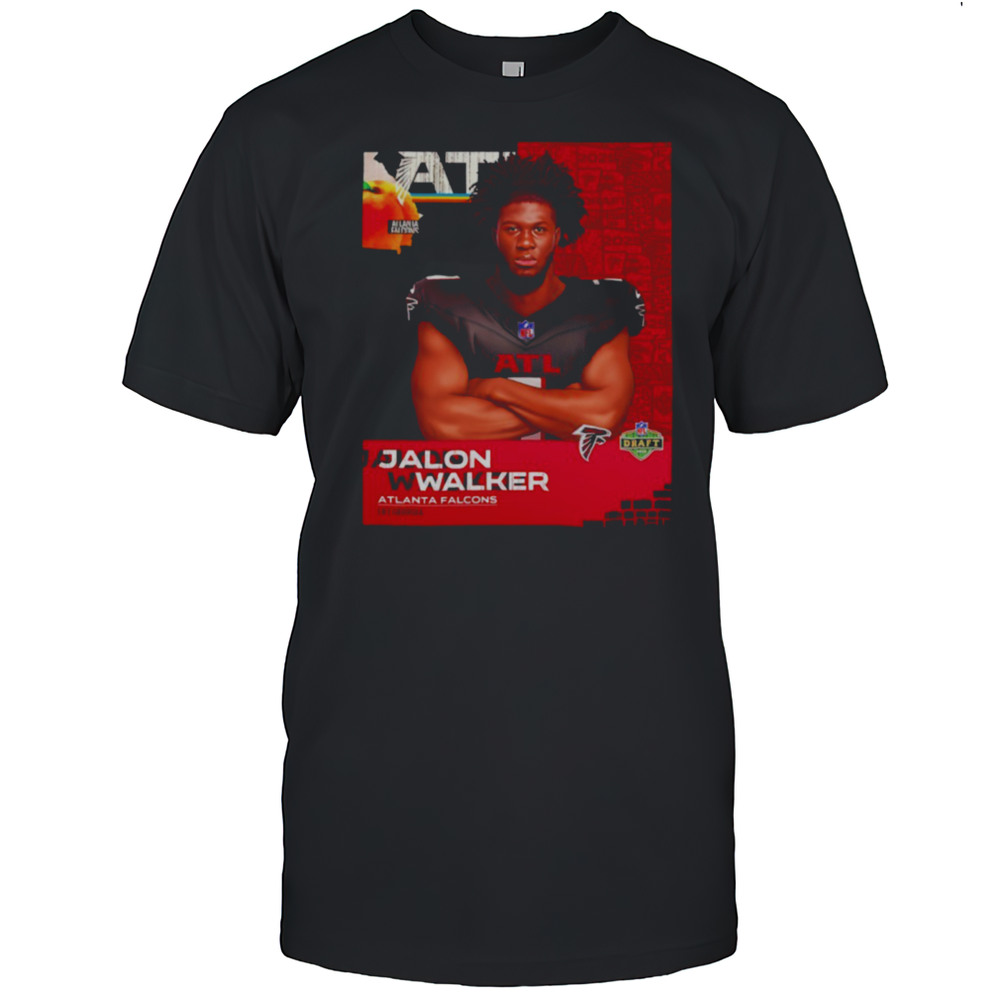 Jalon Walker Atlanta Falcons 2025 NFL Draft Art Shirt