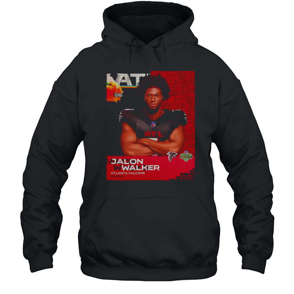 Jalon Walker Atlanta Falcons 2025 NFL Draft Art Shirt Unisex Hoodie