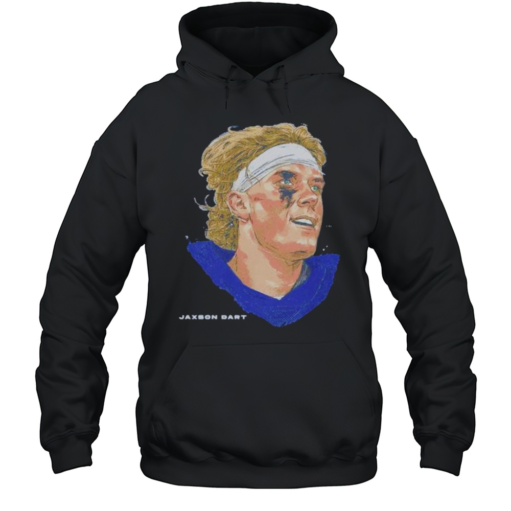 Jaxson Dart New York Giants Portrait Shirt Unisex Hoodie