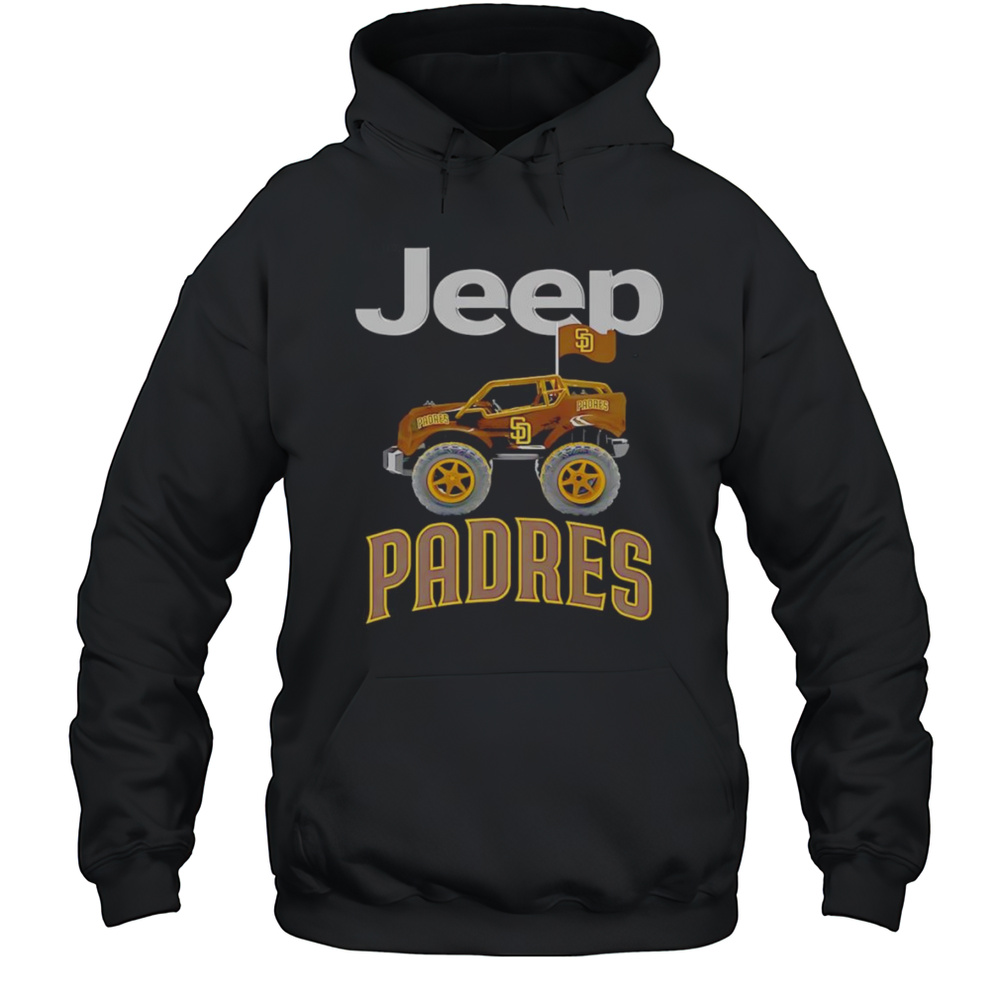 Jeep Car San Diego Padres Shirt Unisex Hoodie