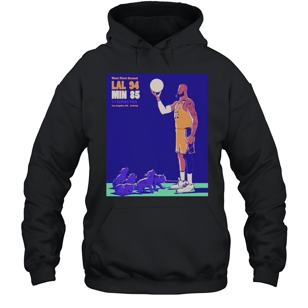 LeBron James Los Angeles Lakers Playoffs Round 1 Game 2 Shirt Unisex Hoodie