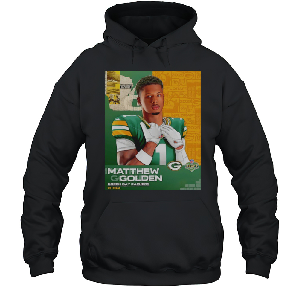 Matthew Golden Green Bay Packers 2025 NFL Draft Art Shirt Unisex Hoodie