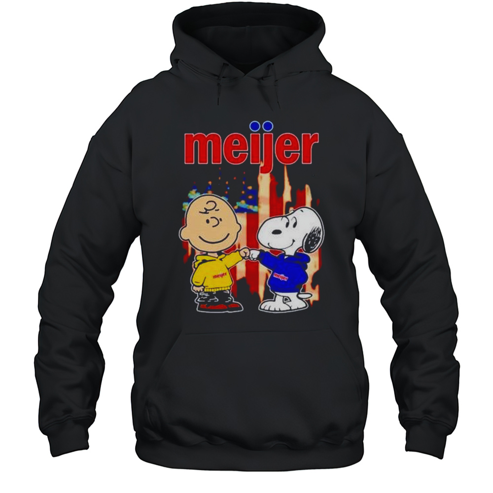 Meijer Charlie Brown And Snoopy Shirt Unisex Hoodie