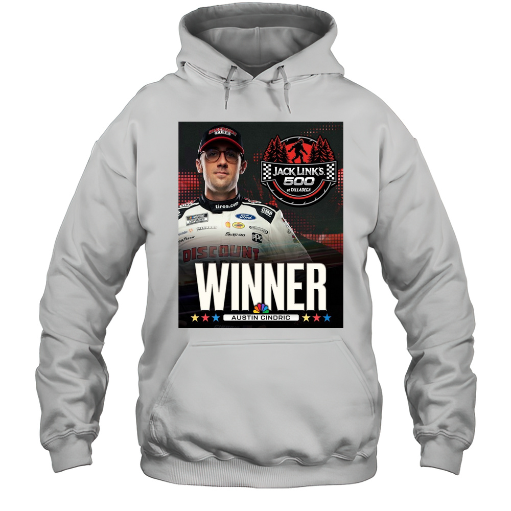 NASCAR Congratulate Austin Cindric Winner Jack Links 500 At Talladega Poster T-shirt Unisex Hoodie