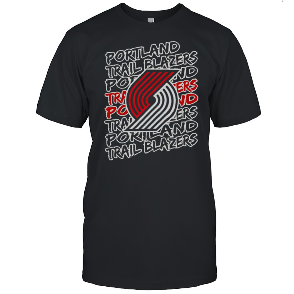 Portland Trail Blazers NBA Logo Repeat Shirt