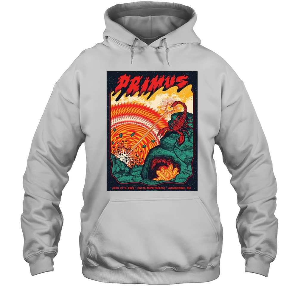 Primus PM Isleta Amphitheater Apr 27 2025 Albuquerque NM T-shirt Unisex Hoodie