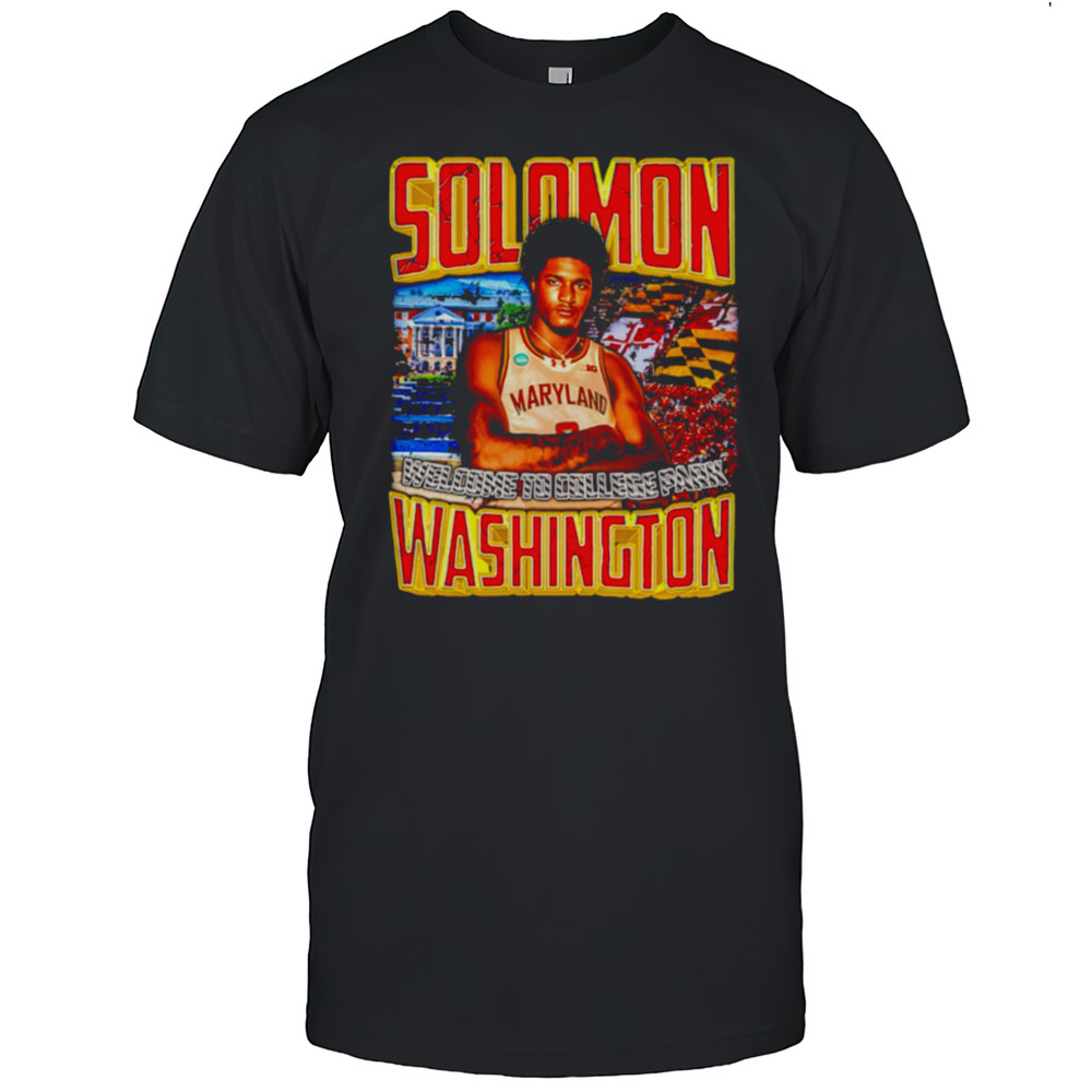 Solomon Washington Maryland Welcome To College Park Shirt