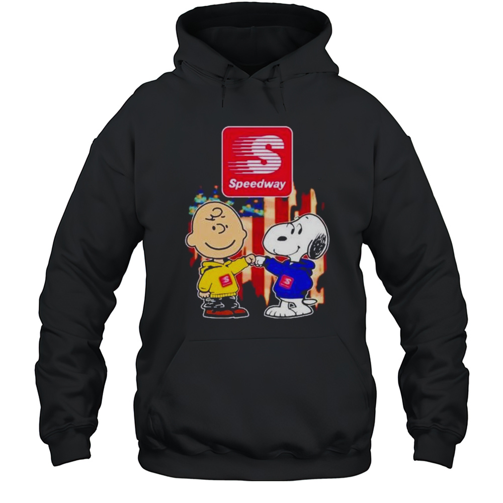 Speedway Charlie Brown And Snoopy Shirt Unisex Hoodie