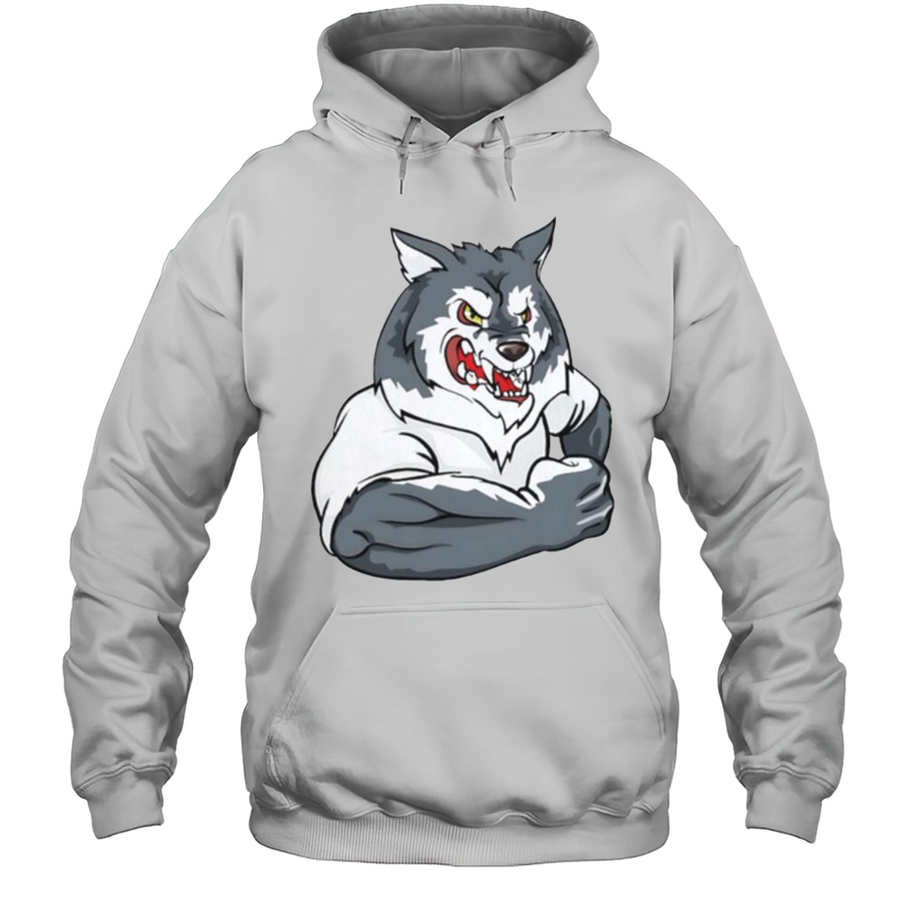 Strong Wolf Gym Shirt Unisex Hoodie