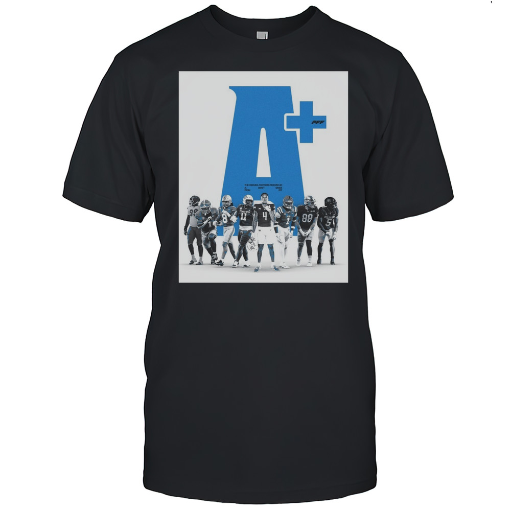 The Carolina Panthers Received An A Draft Grade From PFF Cam Jackson Lathan Ransom Poster T-shirt The Carolina Panthers Received An A Draft Grade From PFF Cam Jackson Lathan Ransom Poster T-shirt
