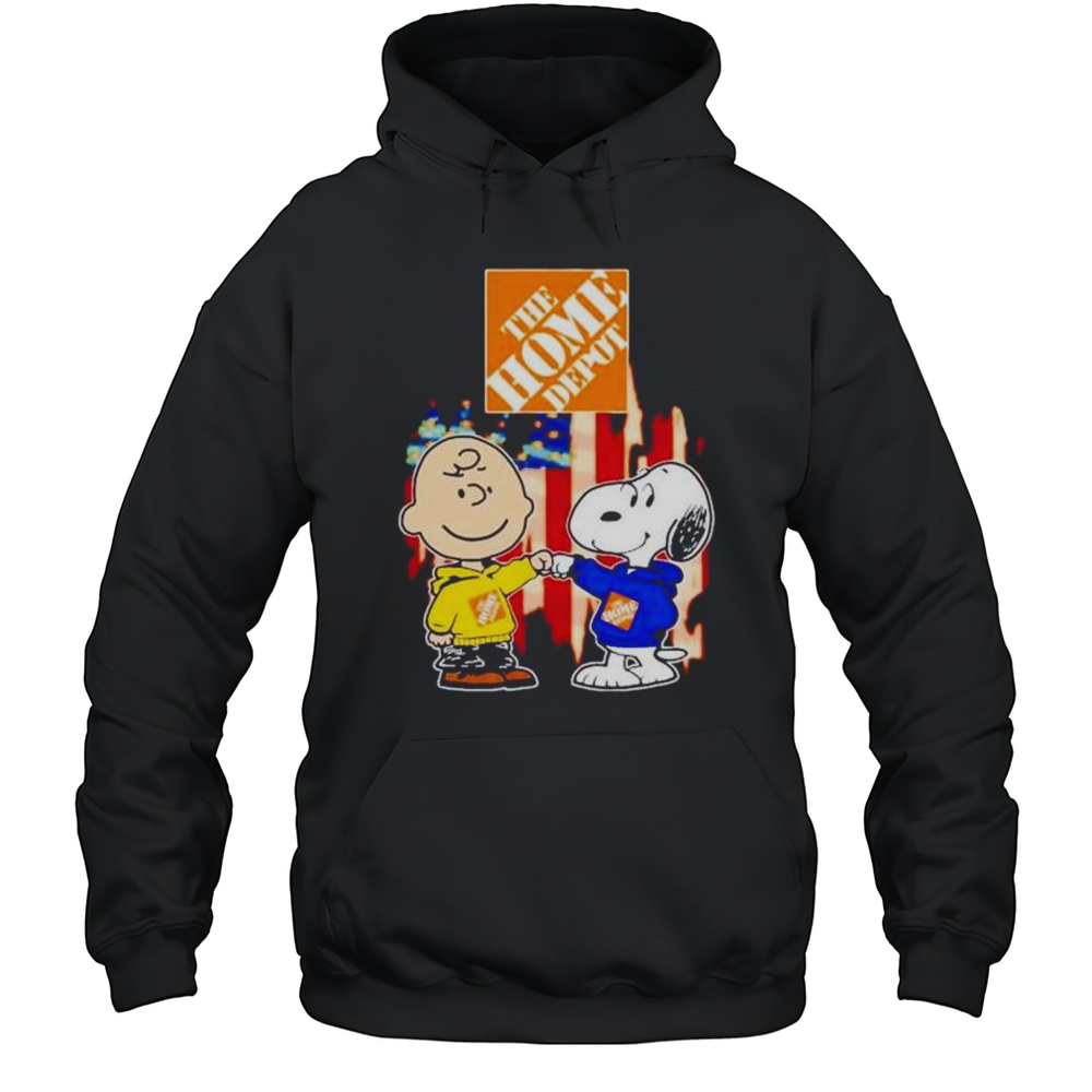 The Home Depot Charlie Brown And Snoopy Shirt Unisex Hoodie