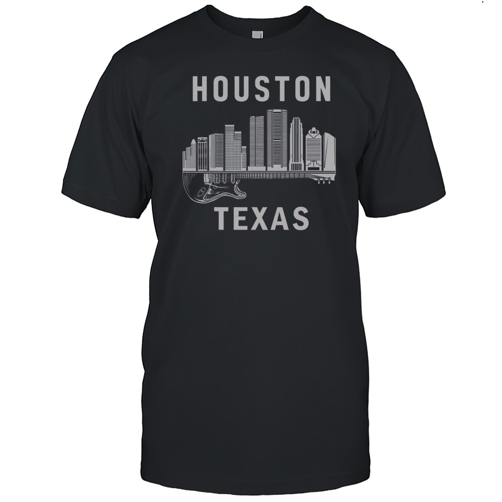 Top Houston City Skyline Music Texas Souvenir Houston T-Shirt