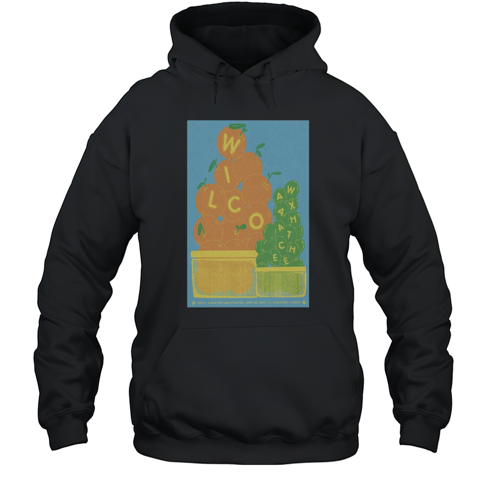 Wilco Saint Augustine Amphitheatre St Augustine FL April 30 2025 Tour T-shirt Unisex Hoodie