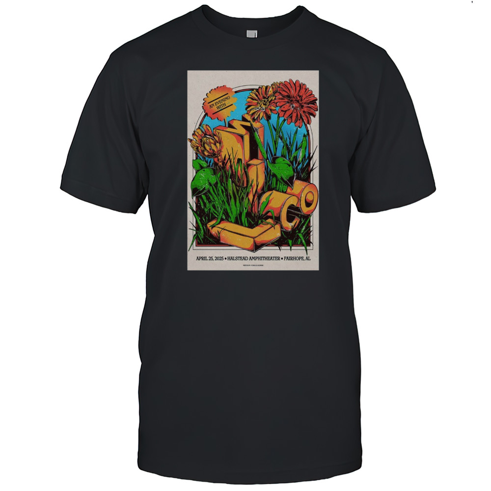 Wilco Tour April 25 2025 Fairhope AL Halstead Amphitheater T-shirt