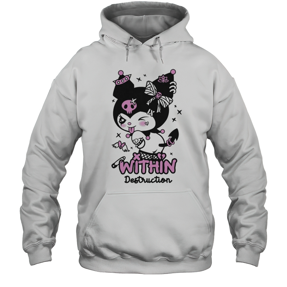 Within Destruction Devil Kitty Kuromi T-shirt Unisex Hoodie