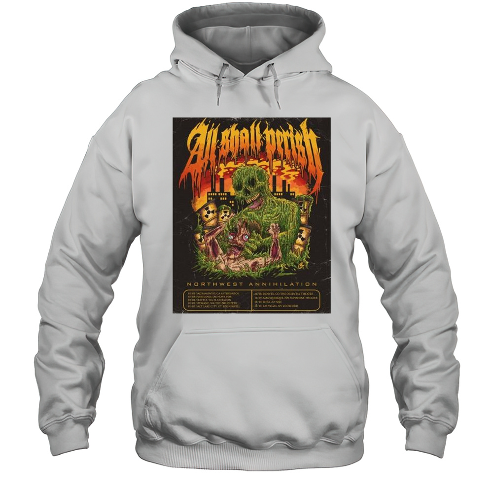 All Shall Perish Sunshine Theater Northwest Annihilation Oct 2025 T-shirt Unisex Hoodie
