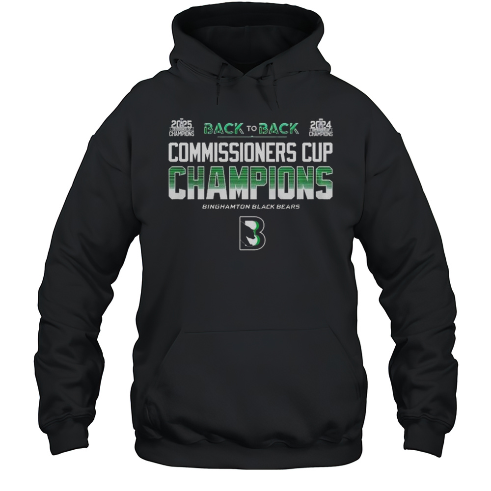 Binghamton Black Bears Champions Commissioner Cup 2025 Shirt Unisex Hoodie