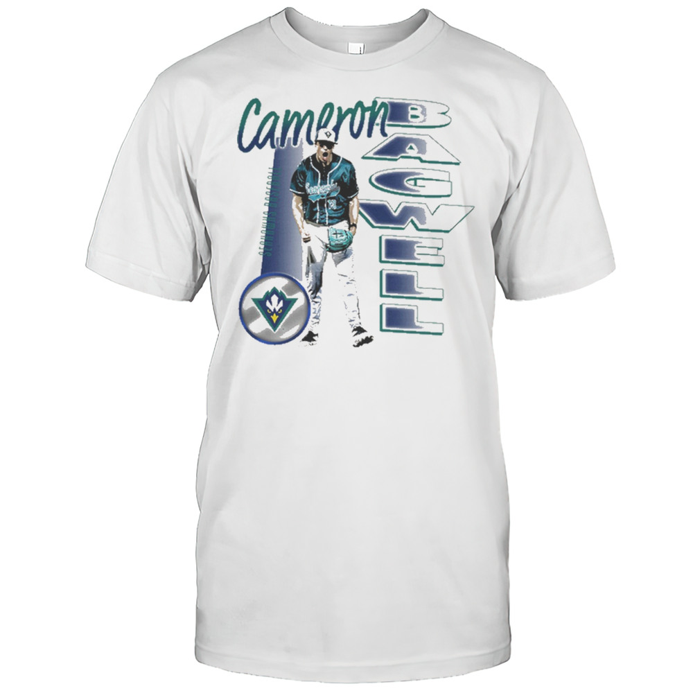 Cameron Bagwell UNC Wilmington Seahawks Baseball NCAA Division I Illustrated T-shirt