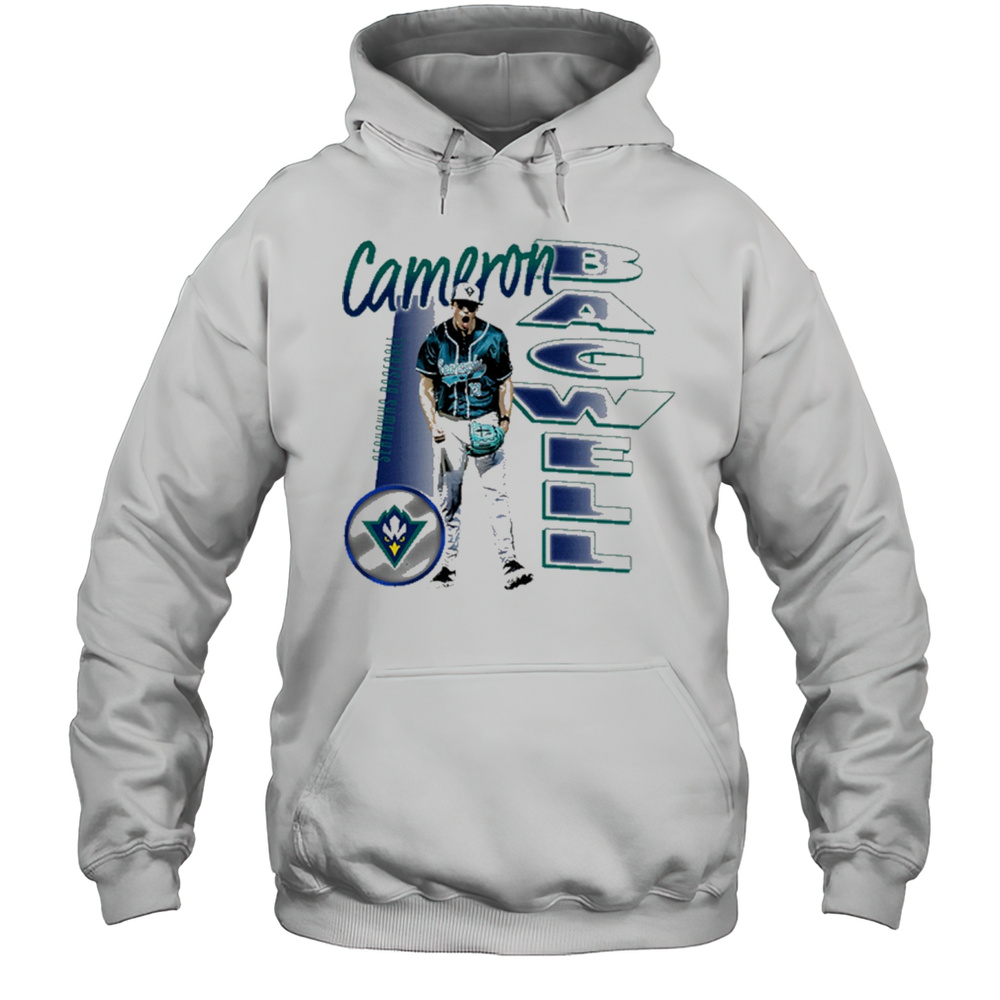 Cameron Bagwell UNC Wilmington Seahawks Baseball NCAA Division I Illustrated T-shirt Unisex Hoodie