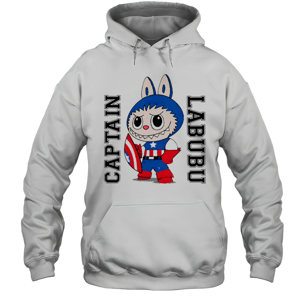Captain Labubu Labubu Captain America Shirt Unisex Hoodie