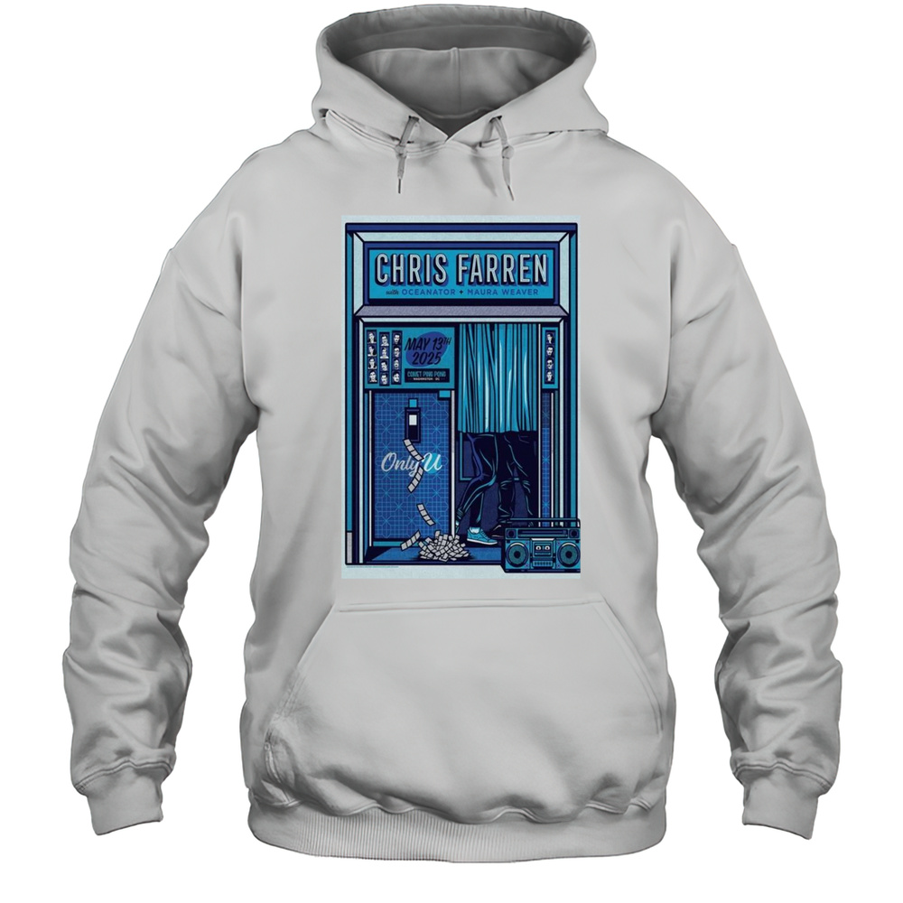 Chris Farren May 13 2025 Poster Maura Weaver Tour Shirt Unisex Hoodie