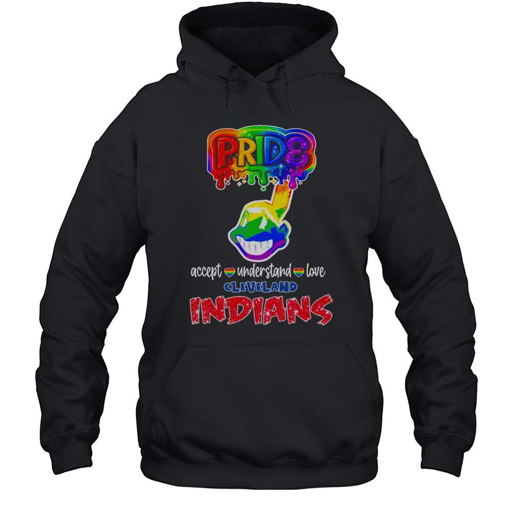 Cleveland Guardians Indians Pride Accept Understand Love T-shirt Unisex Hoodie