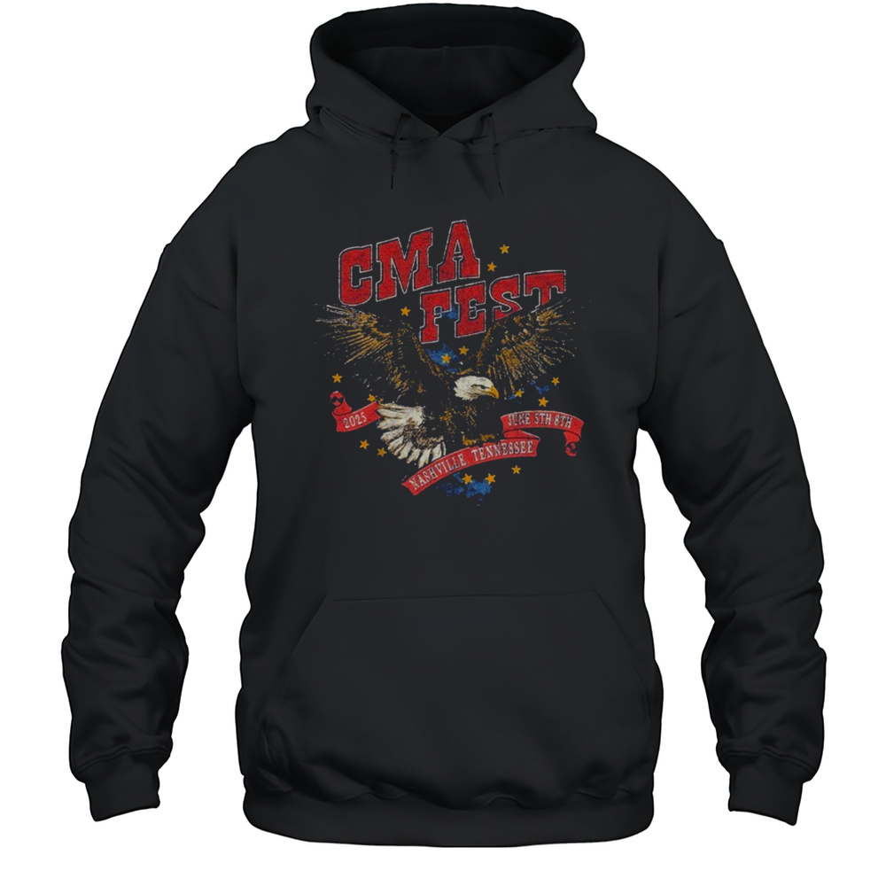 CMA Fest Nashville Tennessee June 5TH 8TH 2025 Flying Eagle T-shirt Unisex Hoodie
