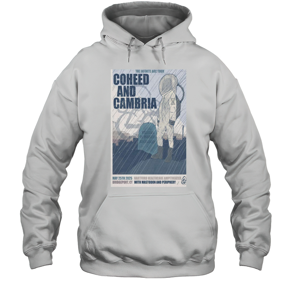 Coheed And Cambria Show May 25 2025 Hartford HealthCare Amphitheater Bridgeport CT T-shirt Unisex Hoodie